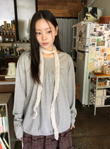 ラネヒシャーリングリボン長袖Tシャツ