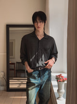 ビリーバーリネンチェックロングスリーブシャツ