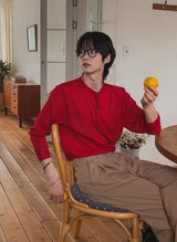 フレッシュサマーベルト付きツータックスラックス