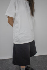 Side Panel Raglan Tee White