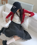 ナイローバランスデニムサージェリー ミディスカート