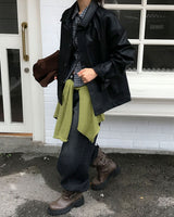 Flu Matte Leather Jacket