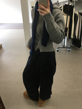 ニットフードジップアップ (3color)