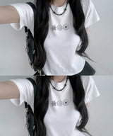 (W)ネイティビティMMクロップTシャツ (2 COLORS)
