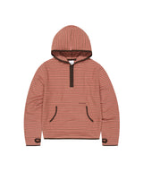 フリース フード ロング スリーブ_レッド