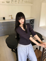 Luhel Round-Neck 7-Sleeve T-Shirt