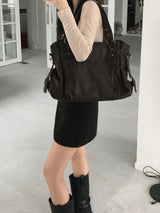 Cust Leather Shoulder Bag (3 colors)