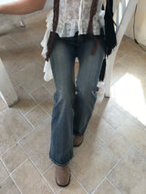 Bridget Gradient Washing Bootcut Denim Pants