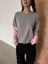 coloration cutout layered T