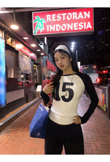 No.ナガーアンドラウンドロングスリーブTシャツ