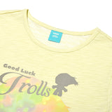 TROLLS シルエットスリムフィットTシャツ - ライトイエロー