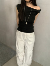 Mandy One-Off Twisted Knit Top