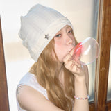 summer lace beanie ivory