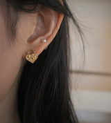 【MADE】 Twinkle love-lock earring