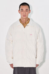90% white duck down double-color shirt-style small lapel design down jacket