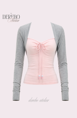 Blanc Center Gray Long-Sleeve T-Shirt