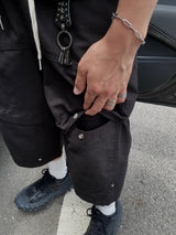 Sand Western Rivet Bermuda Pants 4C