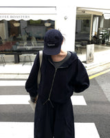 Code Oversized 2-Way Zip-Up Hoodie