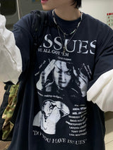 ISSUES Layered Over Long Sleeve T-Shirt 3C