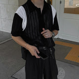 ASCLO Varsity Lace Short Sleeve Cardigan (3color)