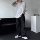 NOS119 ダブルベルトノンフェードデニムパンツ (XS–L)