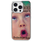 Hip Pixel Baby Face Epoxy Bumper iPhone Case