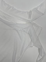 Wave Tie Boat Neck Short Sleeve T-shirt