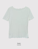 #Wave Point Short Sleeve T-shirt + Sleeveless Set (3color)