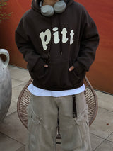Pete Buckle embroidered fleece hoodie 4C