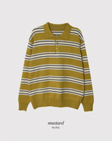 #LM デイリーマルチボーダーカラーニット (3color)
