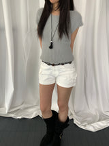 Juki Angora Short-Sleeve Knit Top