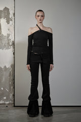 MONO RIB FOLDING PANTS
