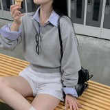 [BELLIDE MADE] アーモンド, カラークロップスウェット