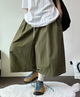 BASIC NYLON フォーマルバミューダ 🖤🩶💛💚4 COLOR