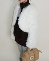 Angel Hairri Fur ボレロ ショートジャケット (Semi Cropped Jacket)