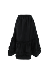 Shirring cancan midi skirt (2color)