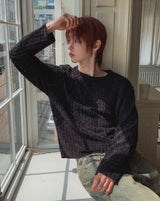 Muron Boucle Round Long Sleeve Knit