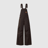 Multi Pocket Cargo Wide Leg Overall Pants