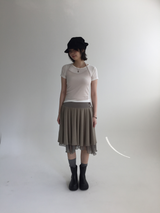 Merci Chiffon Midi Skirt (4color) 