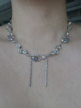 [s.steel] crystal drop chocker | 크리스탈 드롭 초커 목걸이