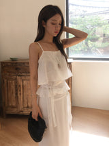 Fairy tie frill blouse