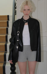 C BELT LOOP HOBO BAG_BLACK