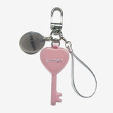 Key of Your Heart HEART Lover Pink with "With My Love" Lettering Pendant / Couple Birthday Gift Charm Bag Phone Key Shape
