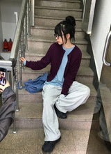 [unisex] Fides Stripe Over Fit Long Sleeve Tee