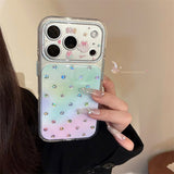 [1+1BOGO] Colorful Polka Dot Gold Accent Full Cover iPhone Case (iPhone 14–17 Series)