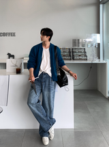 Daily Two-Way Knit Zip-Up