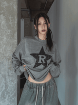 R Star Pigment Loose Fit Long Sleeve