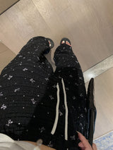 レースリボンバンディングワイドパンツ