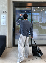 Nopi First Round Tuck Flow Banding Wide Pants