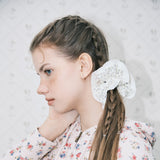 Mini Lace scrunchie_mint cream